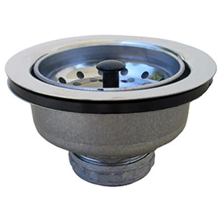 Larsen Supply Co 03-1041 3.50 in. Stainless Steel Kitchen Sink Strainer 662165